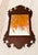 Antique American Chippendale Style Butler's Mirror, Carved Wood Frame, Older Glass For Sale - Image 4 of 8