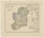 Map of Ireland with Provincial and County Divisions, 1851 For Sale