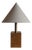 Modern Burl Wood Table Lamp, 1970s For Sale