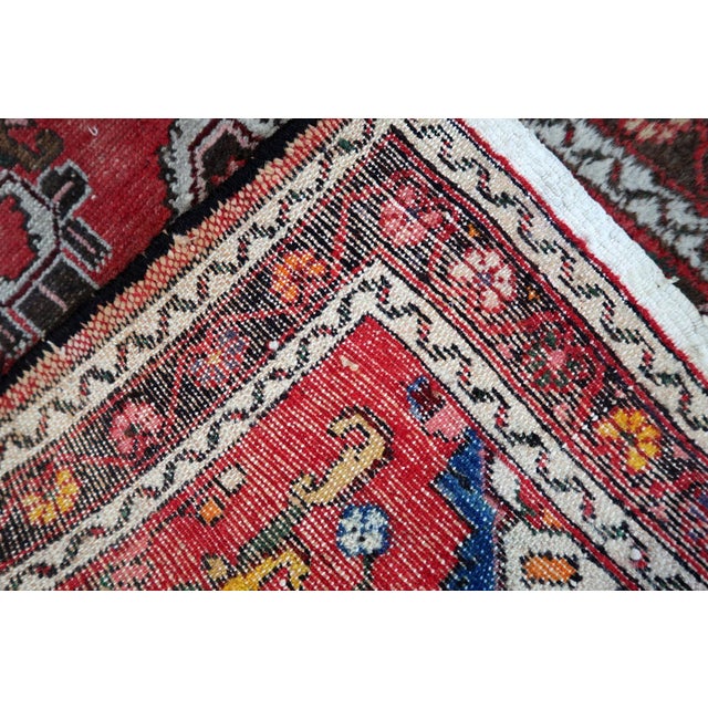 Persian 1920s, Handmade Antique Persian Malayer Runner Rug 2.5' X 12.5' For Sale - Image 3 of 14