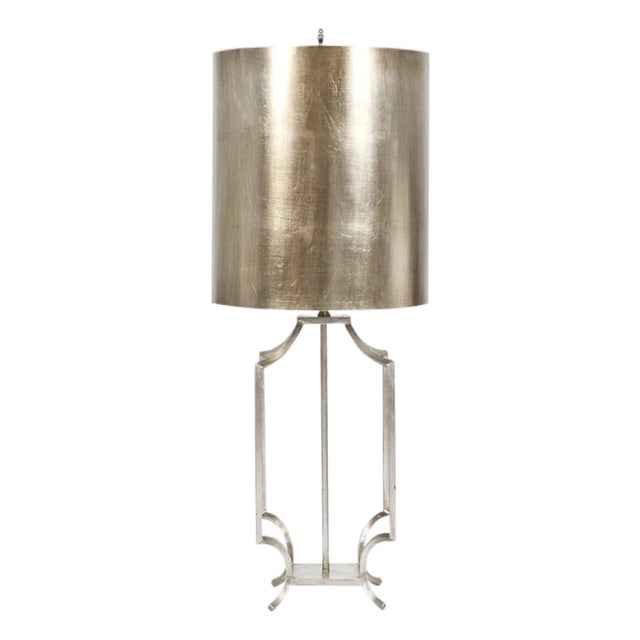 Matthew Izzo Home Windham Silver Leaf Table Lamp For Sale