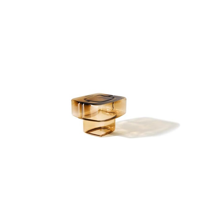 Linde Freya Tangelder Fluid Joinery Glass Side Table from Cassina For Sale - Image 11 of 17
