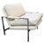 Mid-Century Modern Vintage Attributed to Milo Baughman for Thayer Coggin 951 Flat Bar Chrome Lounge Chair For Sale - Image 3 of 5