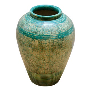 Large Asian Ceramic Planter For Sale