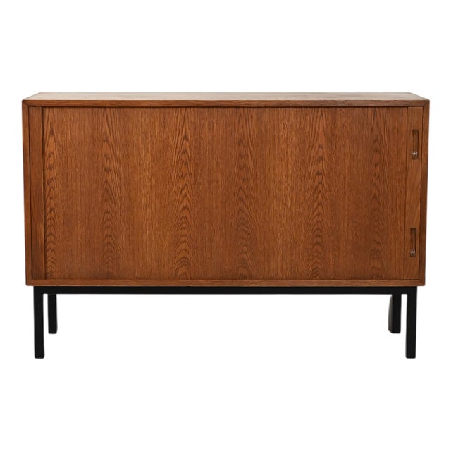 Vintage Scandinavian Sideboard with Roller Door, 1960s For Sale