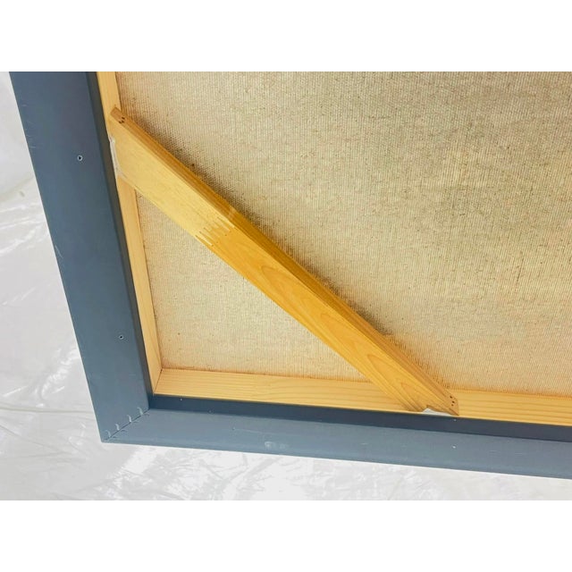 Large Abstract Landscape Oil Painting by Edward View, Framed For Sale - Image 17 of 18