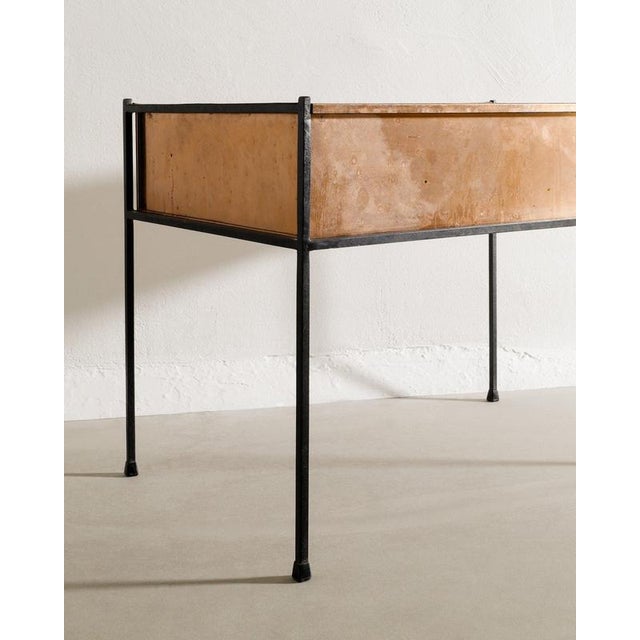 Swedish Mid-Century Rectangular Copper Iron Planter by Hans-Agne Jakobsson, 1950s For Sale - Image 3 of 5
