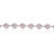14k Gold Pear Cut 2.74ct Pink Sapphire & Diamond Byzantine Tennis Bracelet For Sale - Image 4 of 17