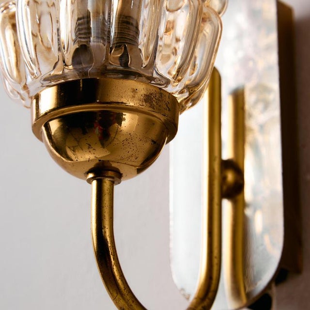 Copper Glass Wall Lamps by Helena Tynell for Limburg, 1960s, Set of 2 For Sale - Image 8 of 12