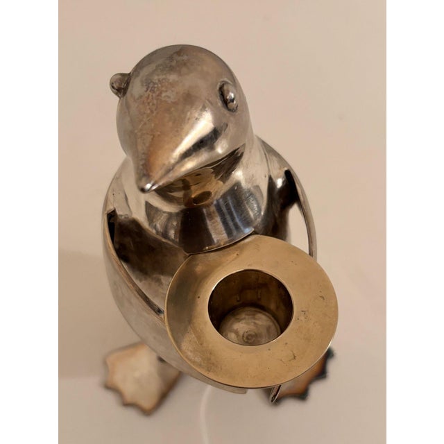 Art Deco Art Deco Style Penguin Chrome Metal Paperweight Shelf Decor For Sale - Image 3 of 12