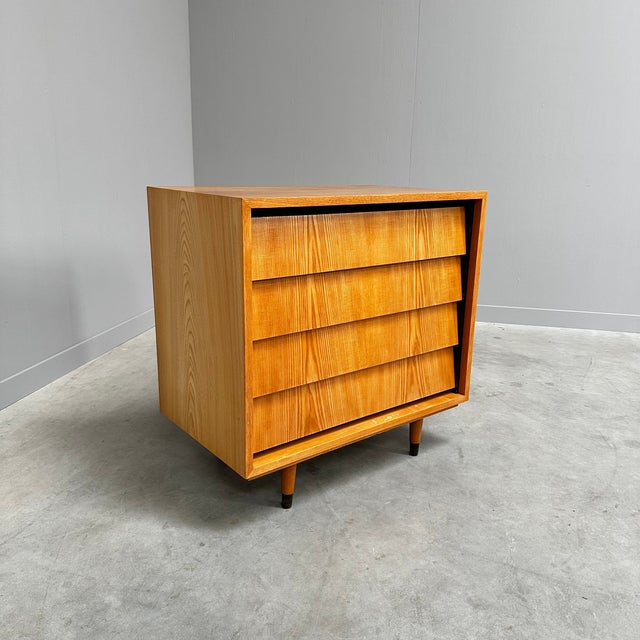 Wood Vintage Chest of Drawers by Erich Stratmann for Idee Möbel, 1960s For Sale - Image 7 of 7