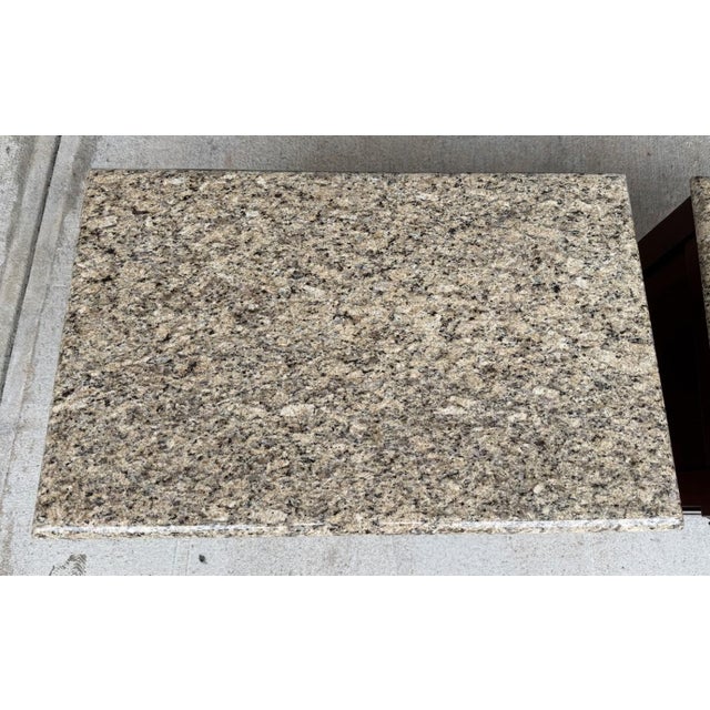 Wood Late 20th Century Pair of Harden Nightstands With Granite Tops For Sale - Image 7 of 12