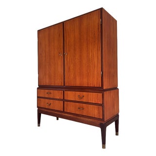 Danish Cabinet in Teak with Lock For Sale