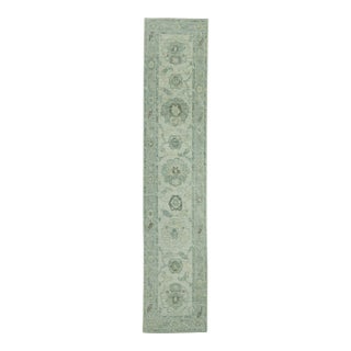 Turkish Oushak Rug 2'2" x 10'6" #19407 For Sale