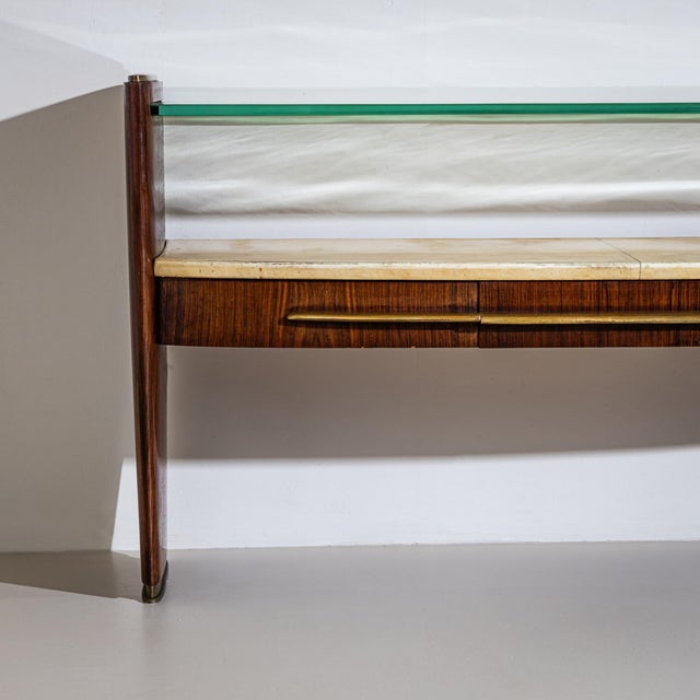 1960s Wall Console With Parchment, Italy, 1960s For Sale - Image 5 of 7