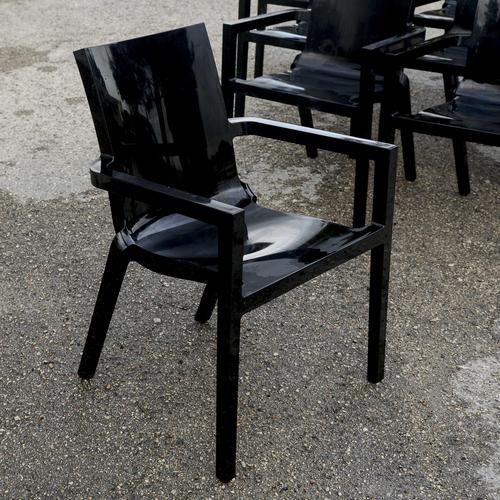 Driade Deville Chairs by Christophe Pille, Set of 10 For Sale - Image 4 of 9