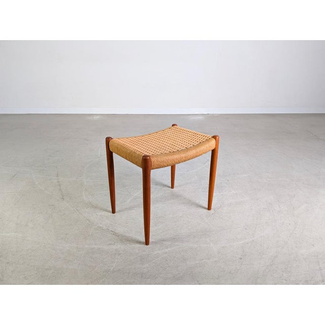 Danish Model 80 Stool in Teak by Niels O Møller for J.L. Møller For Sale - Image 4 of 10