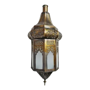 Vintage Moorish Brass Wall Sconce