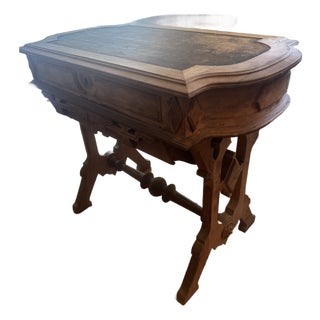 American Victorian Eastlake-Style Walnut Sewing or Writing Desk For Sale
