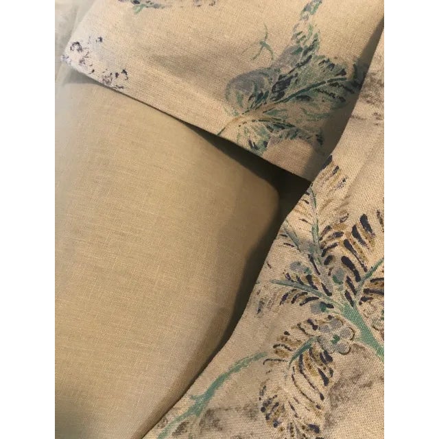 Queen Linen Duvet and Pillow Shams - Set of 5 For Sale - Image 11 of 12