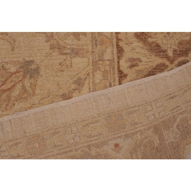 Tan Boho Chic Ziegler Tan Brown Hand-Knotted Wool Rug - 9'3'' X 11'10'' For Sale - Image 8 of 8
