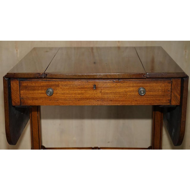 Antique Regency Extending Sofa Table with Chess Board, 1810s For Sale - Image 4 of 18