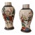 Antique Chinese Crackle Finish With Warrior Scenes Petite Brown Vases- A Pair For Sale