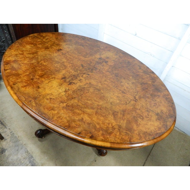 Victorian Walnut Tilt Top Table, 1866 For Sale - Image 3 of 18