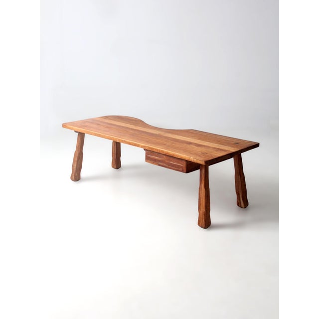 Mid-Century Ranch Oak Coffee Table For Sale - Image 13 of 18