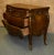 Brown Antique Three Drawer Carved Walnut Italian Bombe' Commode W/Floral Painted Top For Sale - Image 8 of 13