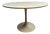 Arkana White Round Tulip Table, 1960s For Sale