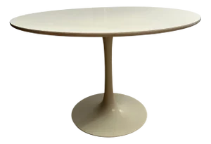 Arkana White Round Tulip Table, 1960s