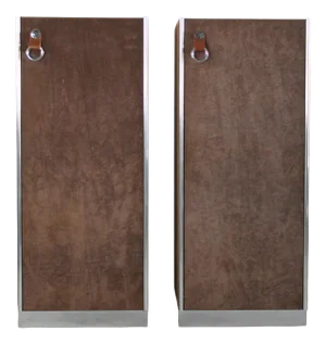 Wardrobes in Brown Suede by I4mariani for Guido Faleschini, Italy, 1960s, Set of 2