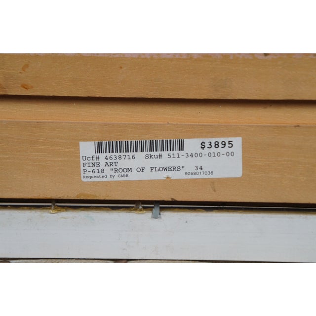 The Room of Flowers Impressionist Oil Painting After Frederick Childe Hassam 43" For Sale - Image 6 of 12