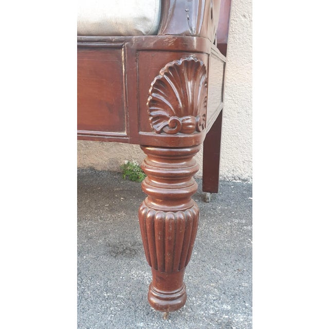 19th Century Mahogany Sofa For Sale - Image 10 of 18