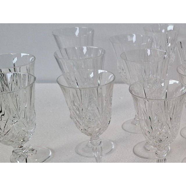 1980s Hand-Cut Crystal Glasses, 1985, Set of 20 For Sale - Image 5 of 12