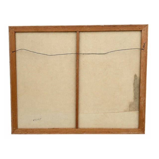 Rare Vintage Lee Reynolds Vanguard Studios Monumental Asian Style Tropical Framed Oil Painting For Sale - Image 9 of 9