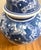 Classic Chinoiserie Blue and White Ceramic Ginger Jar With Handpainted Phoenix Birds Design For Sale In San Diego - Image 6 of 8