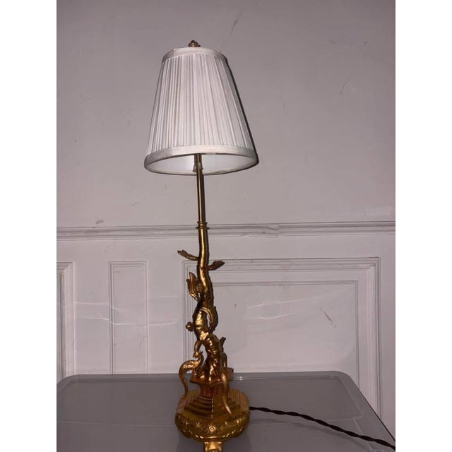 Metal Art Nouveau Liberty Lamp, 1930 For Sale - Image 7 of 12