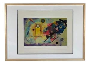 Wassily Kandinsky Print From Painting Titled Yellow-Red-Blue
