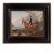 Sir Montague Welby on a Chestnut Hunter With Terrier" Contemporary Reproduction Print on Canvas After John Ferneley Sr, Framed For Sale