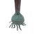 Vintage Verdigris Cattail Candleholders, Copper Bronze Metal, Pair, 13" For Sale - Image 12 of 13