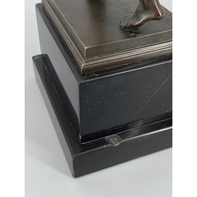 Purple Fauno Danzante of Pompeii, Bronze on a Marble Base, Signed For Sale - Image 8 of 15