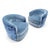Mid Century Modern Milo Baughman Style Barrel Back Swivel Lounge Chairs Newly Reupholstered In SeaFoam Pleaded Mohair &...