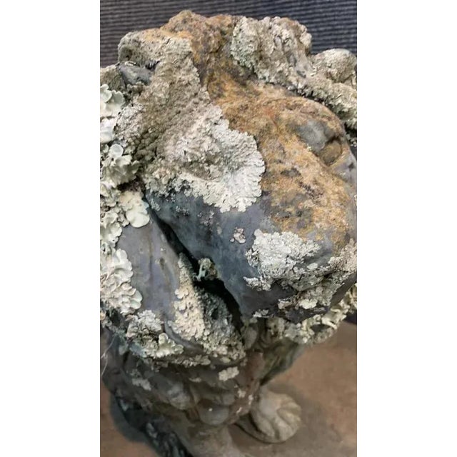 These two concrete statues have a wonderful patina and lichen on the surface. A truly magical duo. Would make a wonderful...