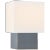 Kelly Wearstler for Visual Comfort Signature Pari Small Square Table Lamp in Cloudy Blue with Linen Shade For Sale