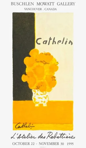 1995 Bernard Cathelin Signed Lithograph Poster