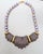 Vintage 1985 Signed Napier Purple "Sherbet" Molded Lucite Collar Necklace For Sale - Image 9 of 12