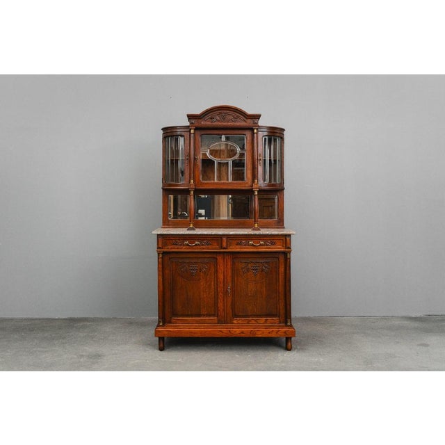 Item: Buffet Cabinet Period & Style: Art Nouveau Transition to Gründerzeit - circa 1900 Features - elegant and practical...