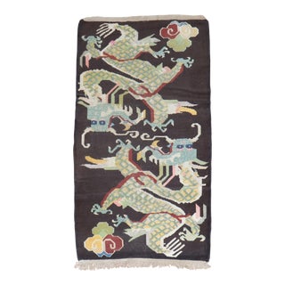 Vintage Dragon Tibetan Rug - 3'2" x 5'8" For Sale